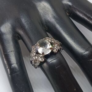 Stunning Silver Crystal Ring